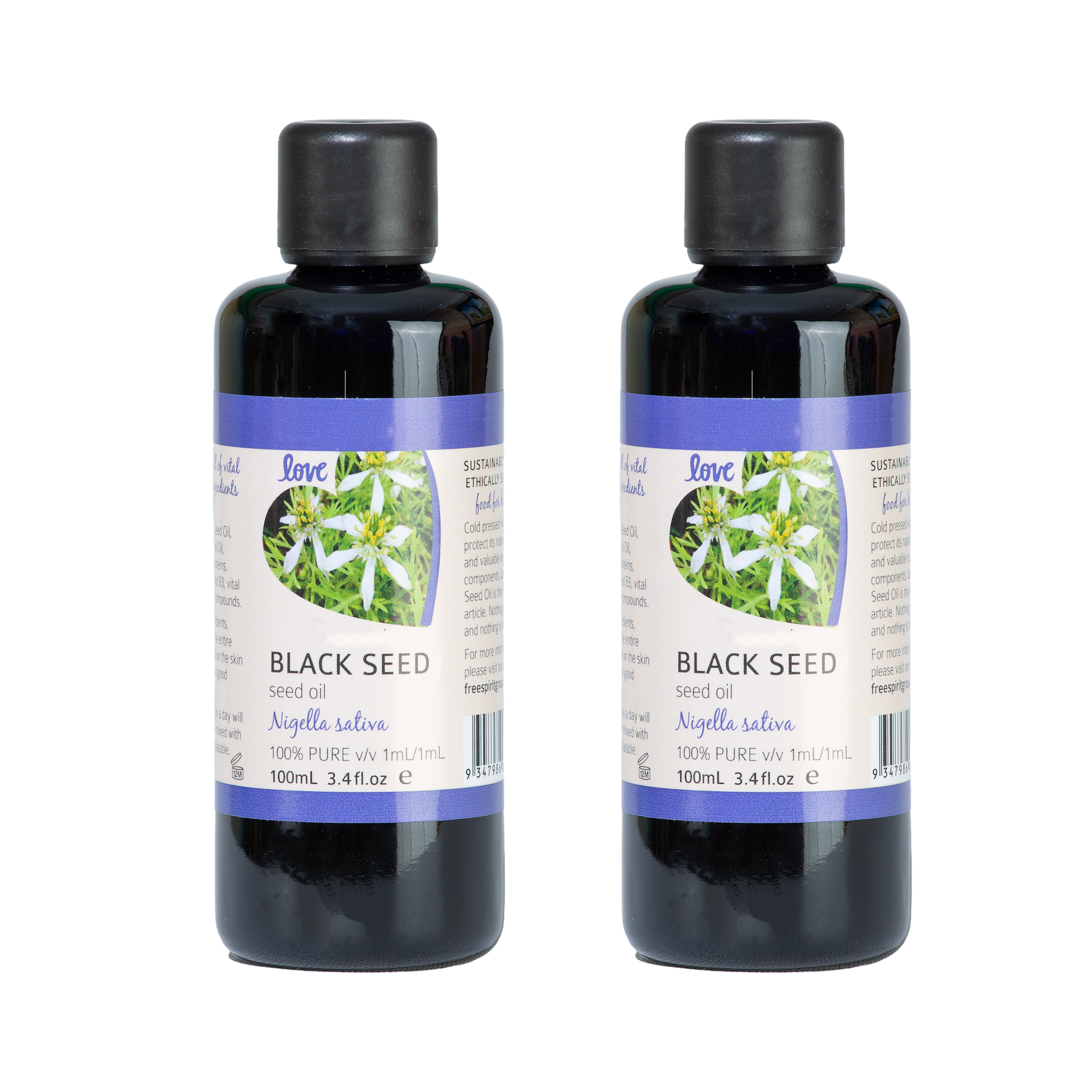 LOVE Certified Organic Black Seed Oil Duo- 2 x100ml | latierraorganics | Australia