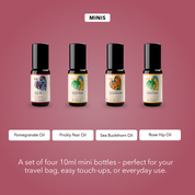 The Collection Mini (Prickly Pear Oil, Sea Buckthorn Oil, Rosehip Oil & Pomegranate Oil Bundle (4 x 10ml))