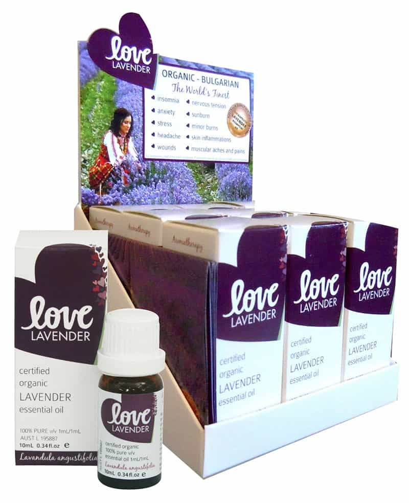 WS - LOVE Lavender Essential Oil - x9 Counter Unit | latierraorganics | Australia